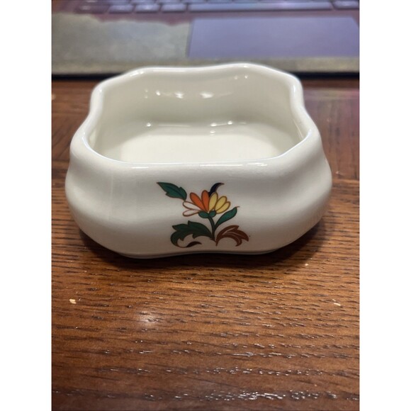 Vintage 1960s Limones Peint A La Main Trinket Box With Lid - Picture 9 of 12